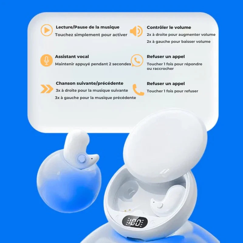 ClariPods™ – Les écouteurs sans fil Bluetooth ultra-confortables