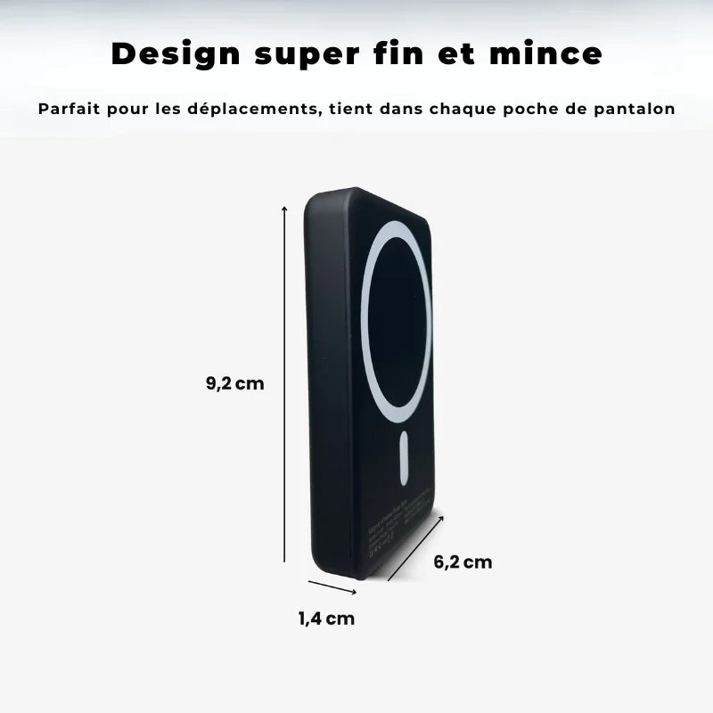 SlimCharge Pro - banque d'alimentation magnétique