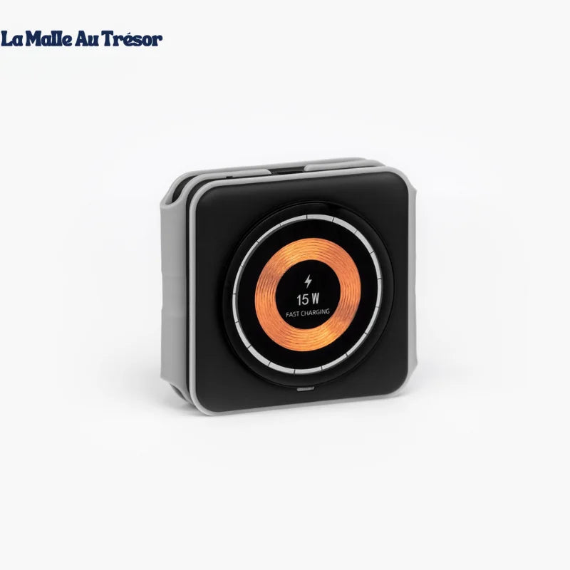 Station de charge sans fil pliable 3 en 1 pour Apple et Samsung