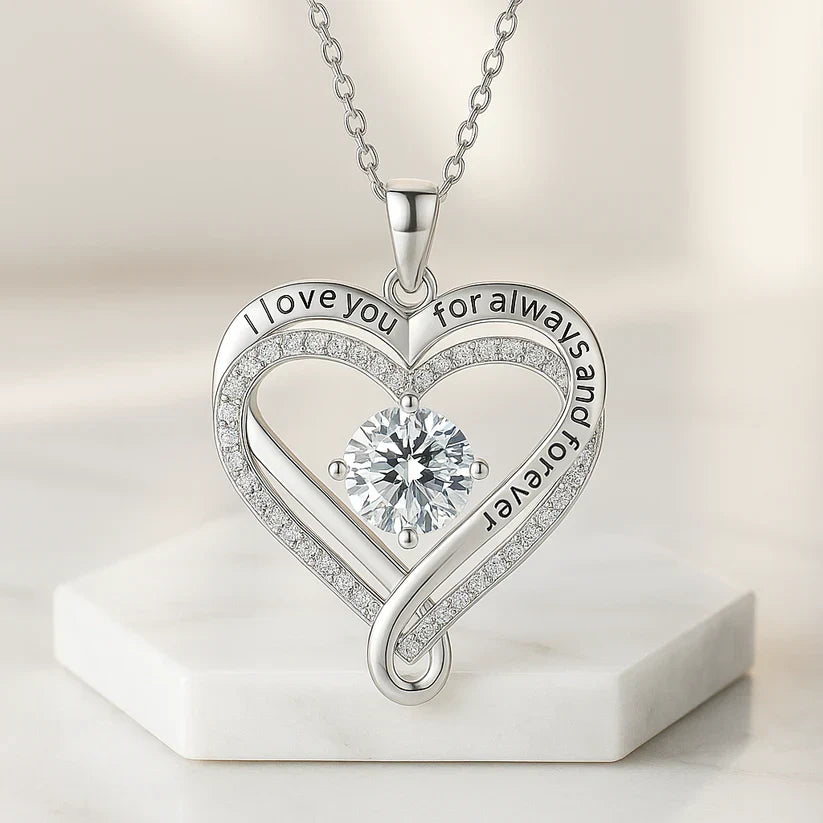 Pour mon épouse – Collier cœur gravé