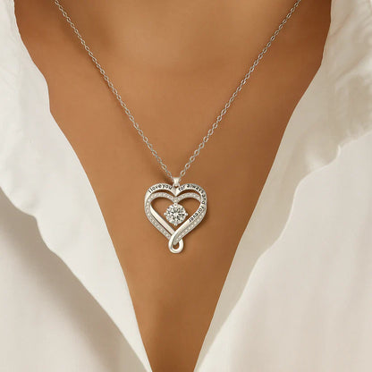Pour mon épouse – Collier cœur gravé