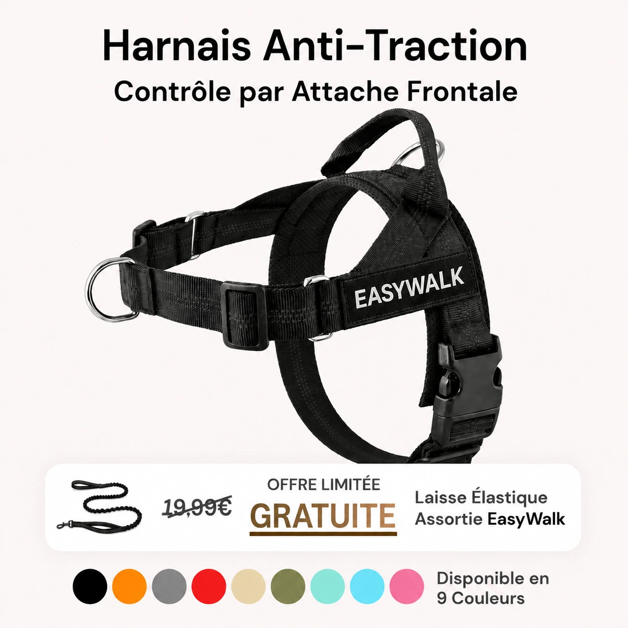 EasyWalk - Harnais Anti-Traction pour Chien