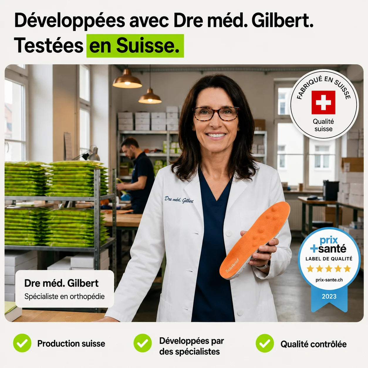 SoleRelief - Semelles de décharge contre les douleurs au talon et la fasciite plantaire