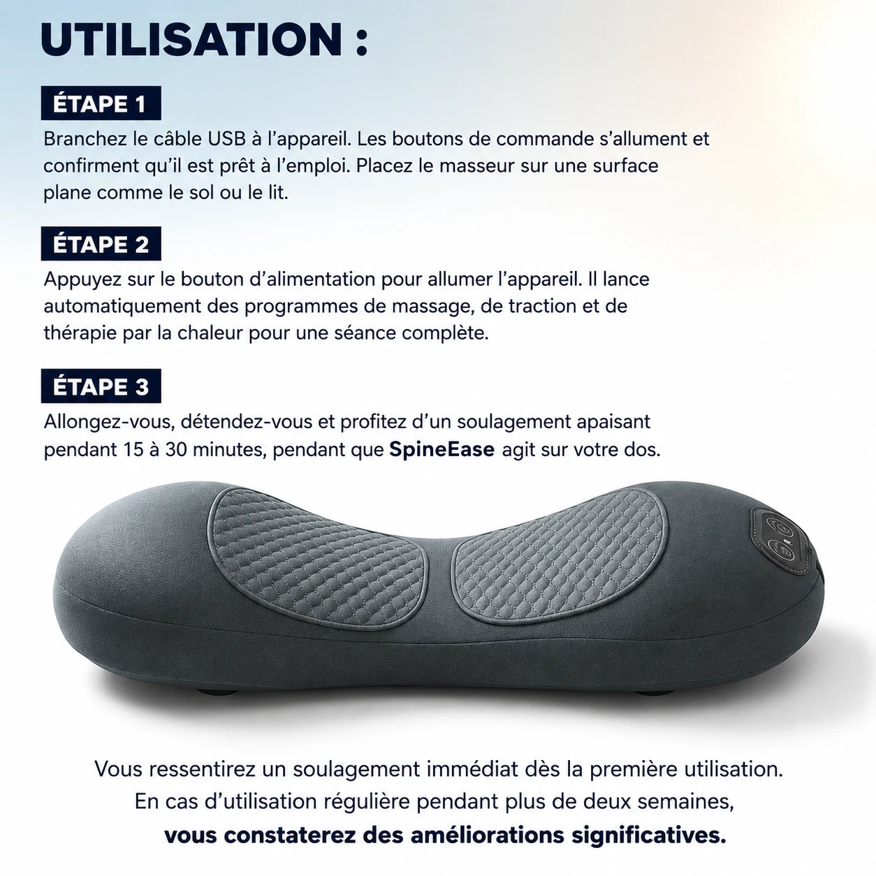 SpineEase – Sténose du canal lombaire : stopper la douleur sans opération, depuis chez soi