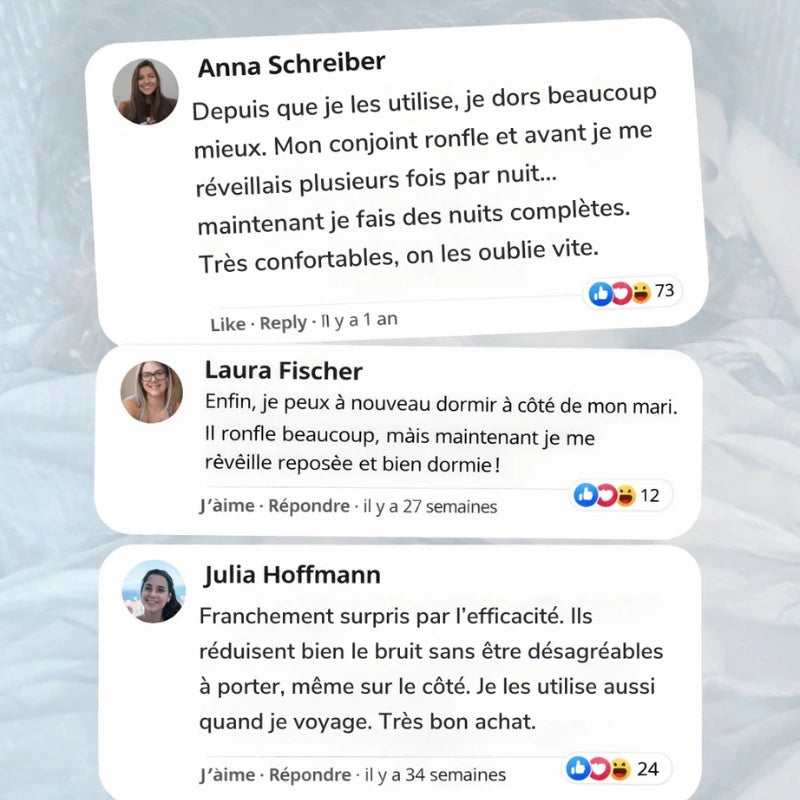 Bouchons d’oreilles de sommeil anti-ronflement