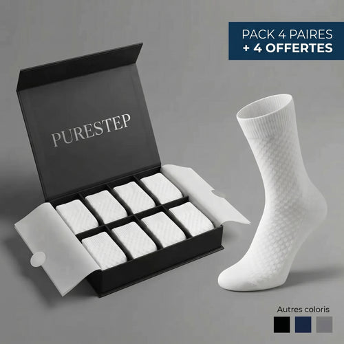 Chaussettes Mi-Jambe en Fibre de Bambou Premium | PureStep