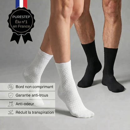 Chaussettes Mi-Jambe en Fibre de Bambou Premium | PureStep