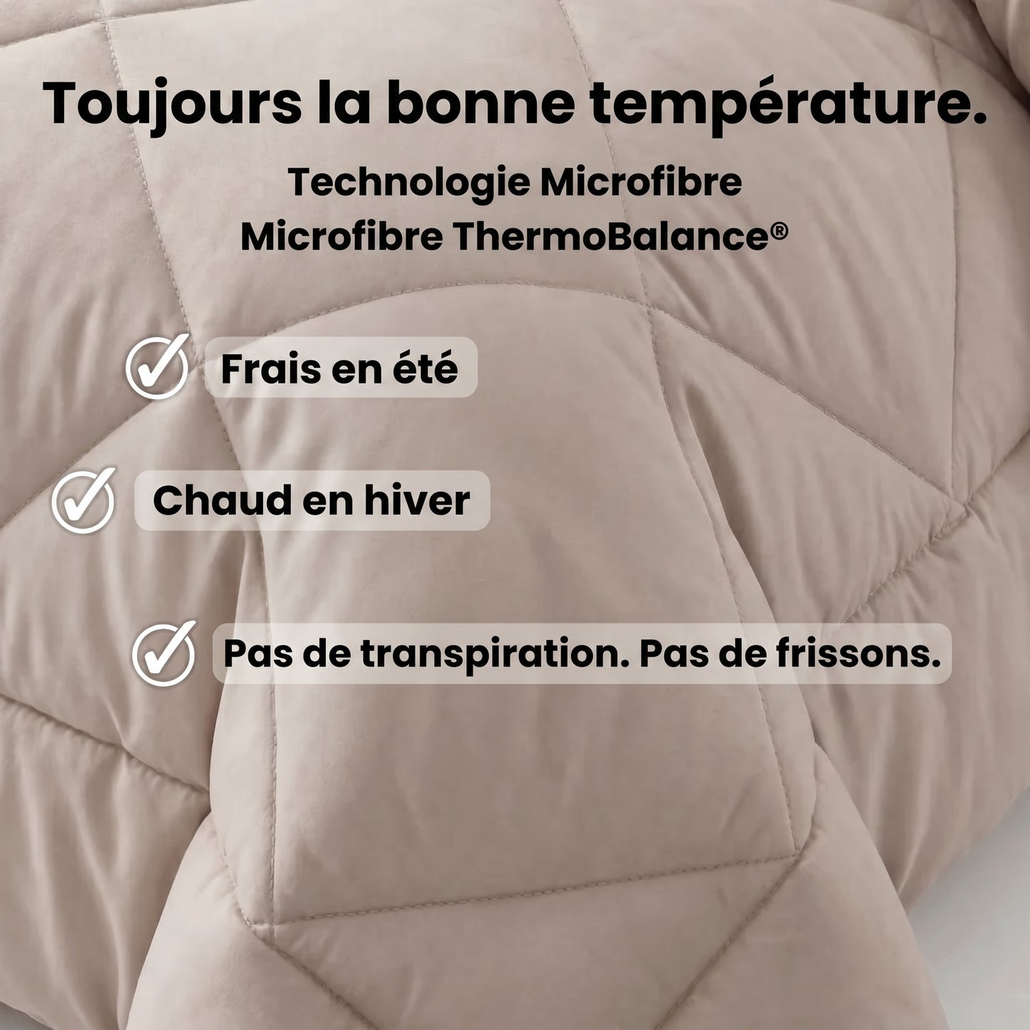 CozyFit – La couette 2-en-1 à séchage rapide qui rend le linge de lit inutile.