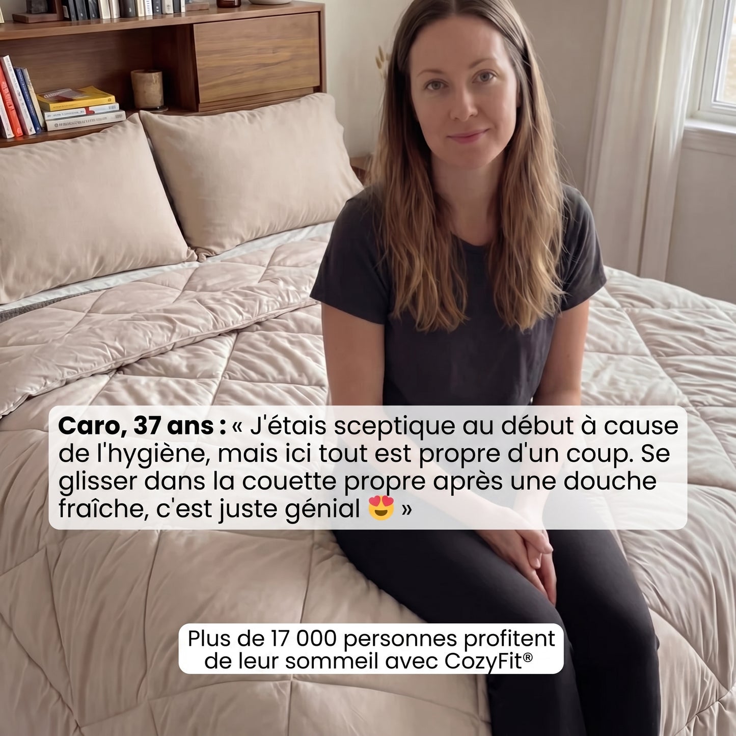 CozyFit – La couette 2-en-1 à séchage rapide qui rend le linge de lit inutile.