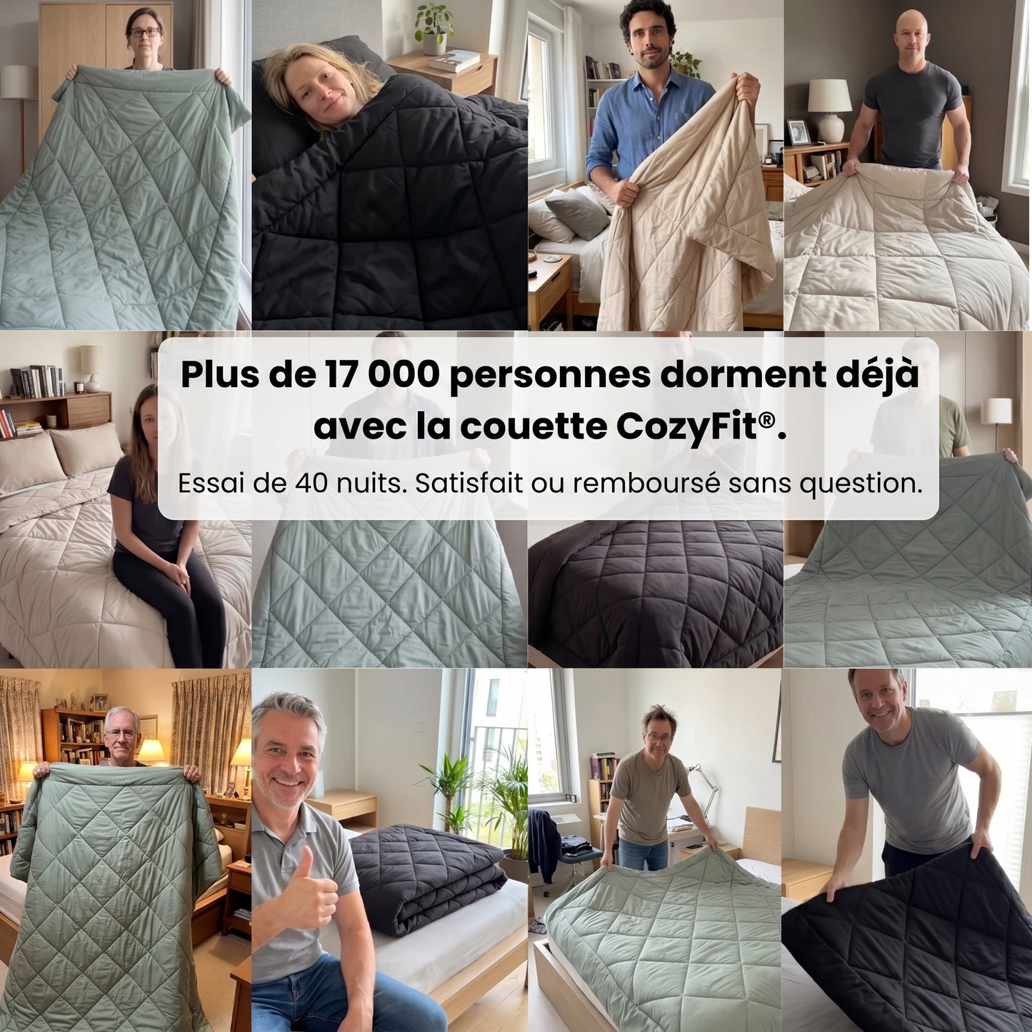 CozyFit – La couette 2-en-1 à séchage rapide qui rend le linge de lit inutile.