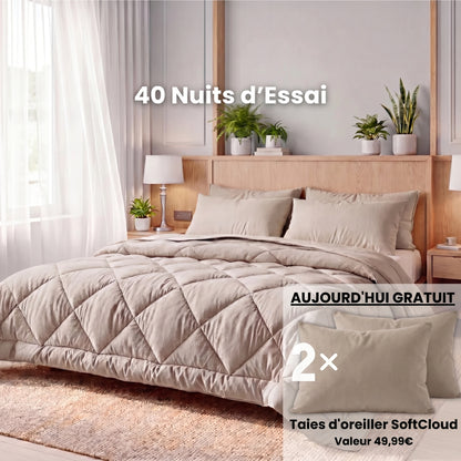 CozyFit – La couette 2-en-1 à séchage rapide qui rend le linge de lit inutile.