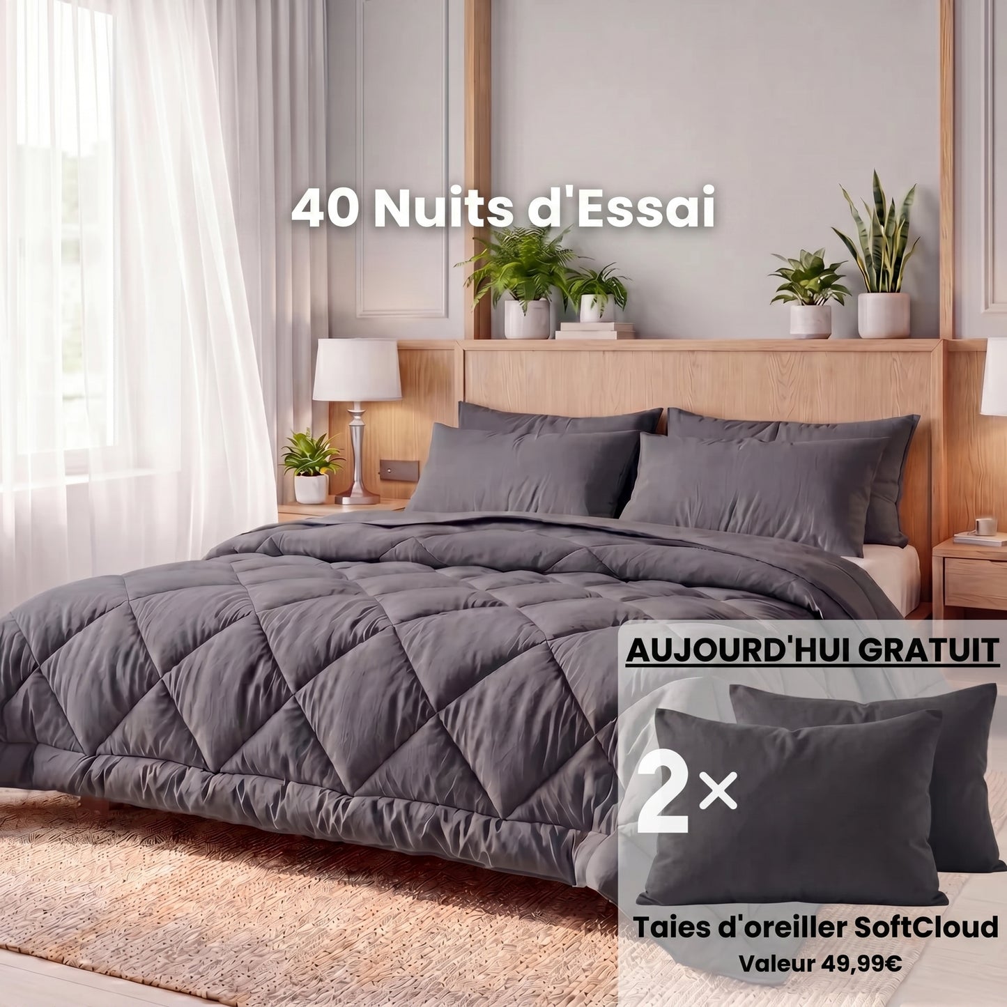 CozyFit – La couette 2-en-1 à séchage rapide qui rend le linge de lit inutile.