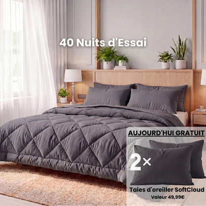 CozyFit – La couette 2-en-1 à séchage rapide qui rend le linge de lit inutile.