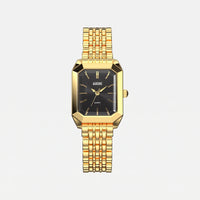 Acier Inoxydable Doré 14k Premium / Noir
