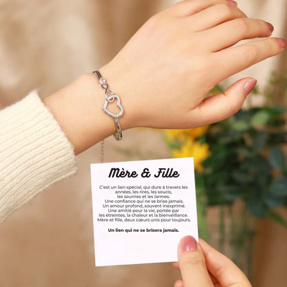 Mère & Fille – Bracelet Cœur Infini