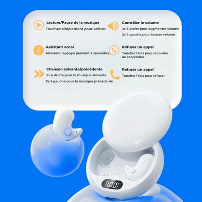 ClariPods™ – Les écouteurs sans fil Bluetooth ultra-confortables