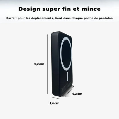 SlimCharge Pro - banque d'alimentation magnétique