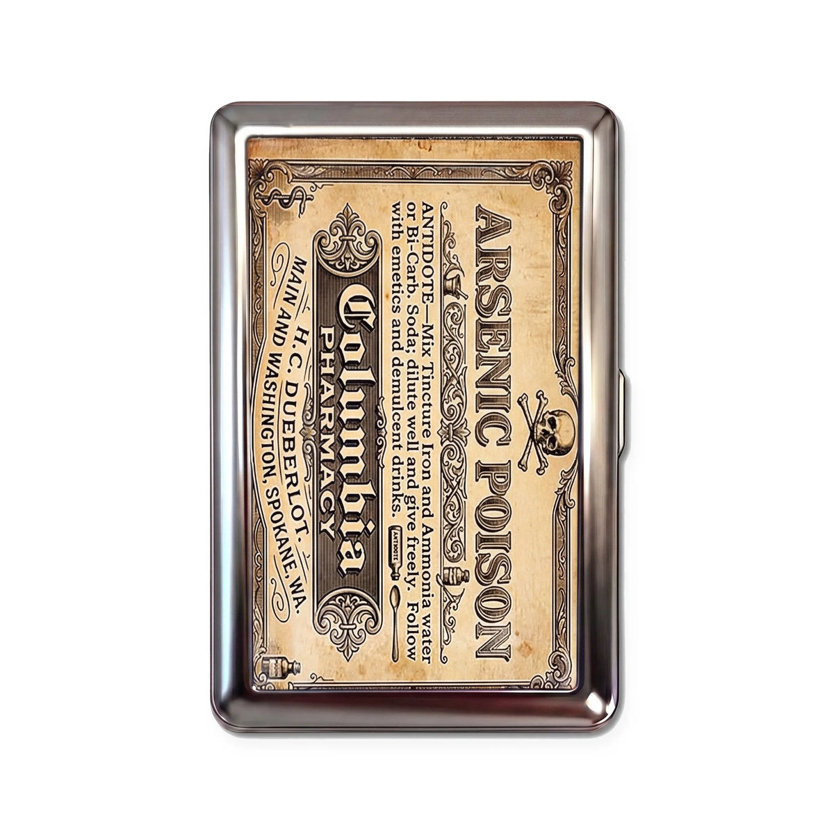 Porte-cartes en métal Arsenic Apothecary