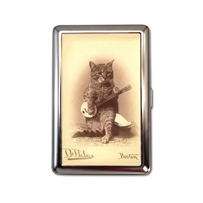 Porte-cartes en métal Banjo Cat