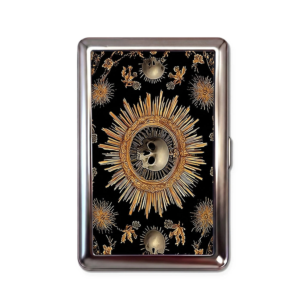 Porte-cartes en métal Black Sun