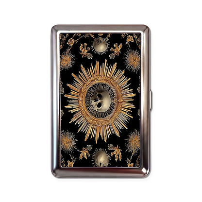 Porte-cartes en métal Black Sun