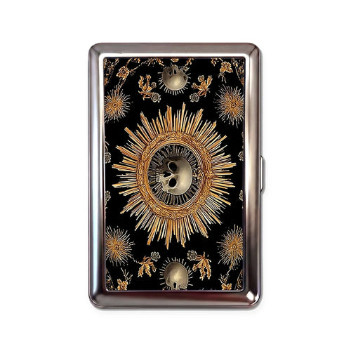 Porte-cartes en métal Black Sun