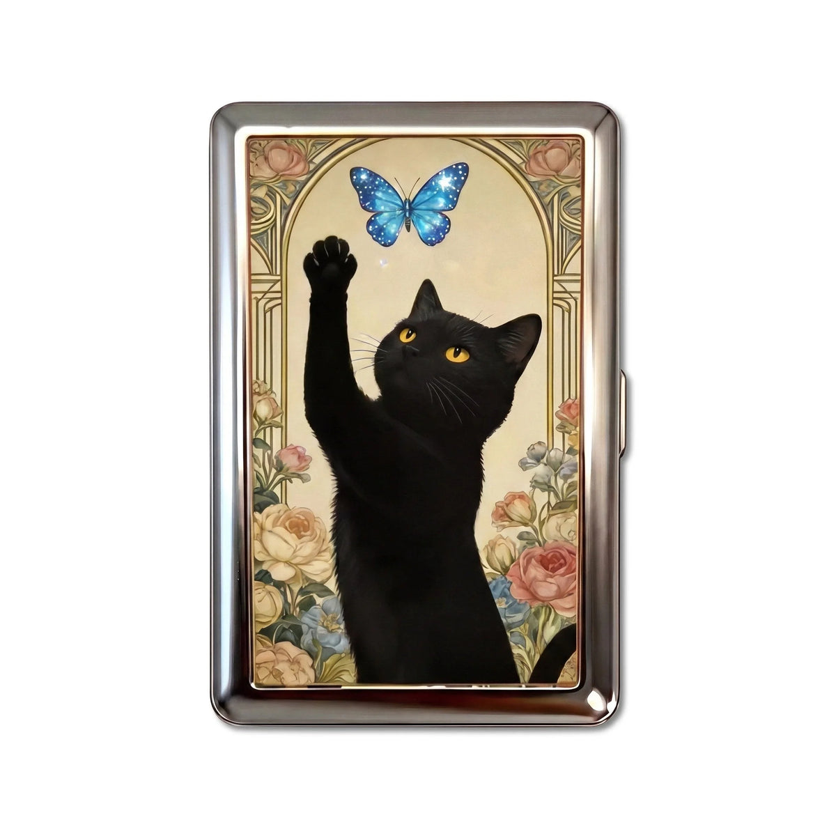 Porte-cartes en métal Butterfly Chaser