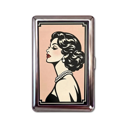 Porte-cartes en métal Café Society, taille Large