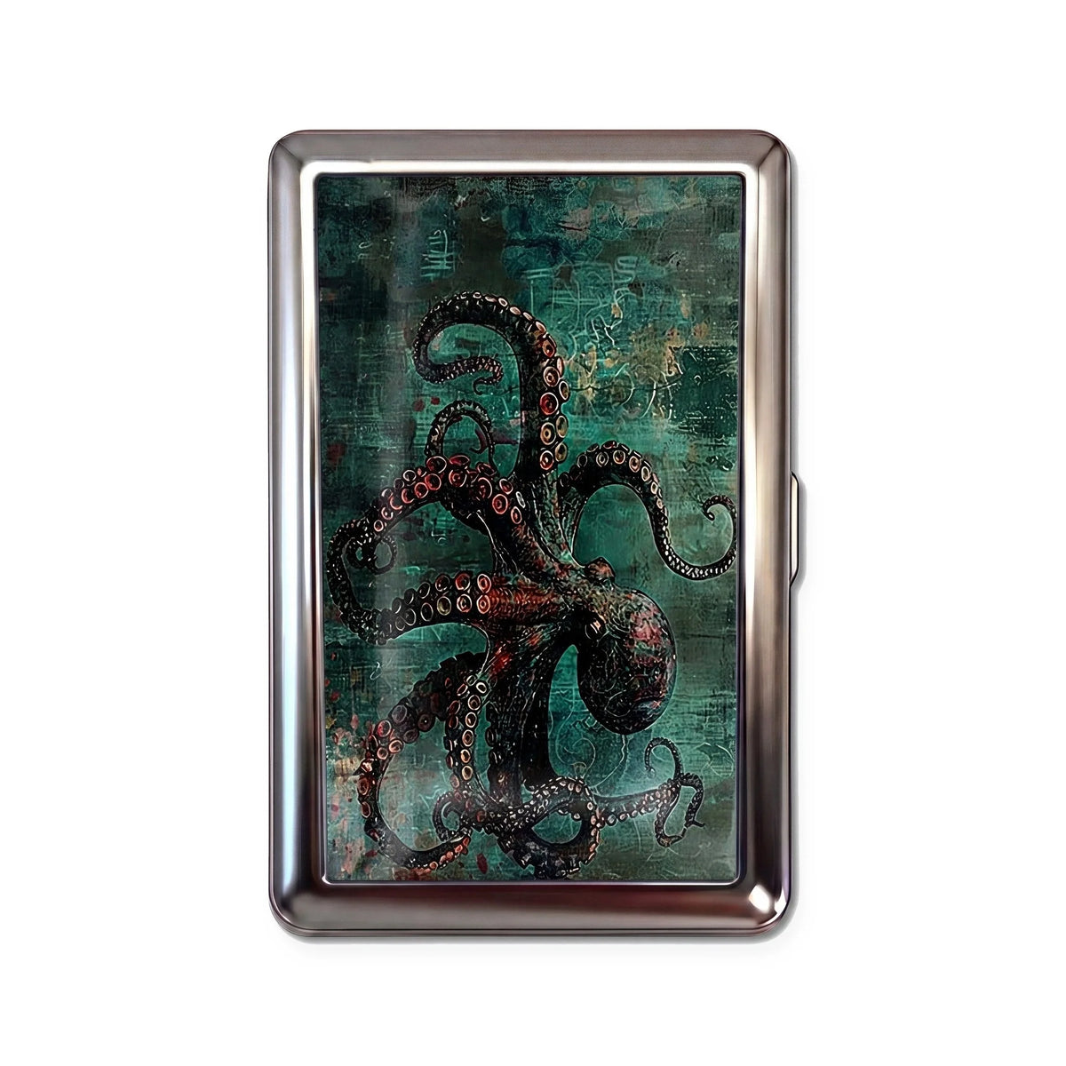 Porte-cartes en métal Kraken
