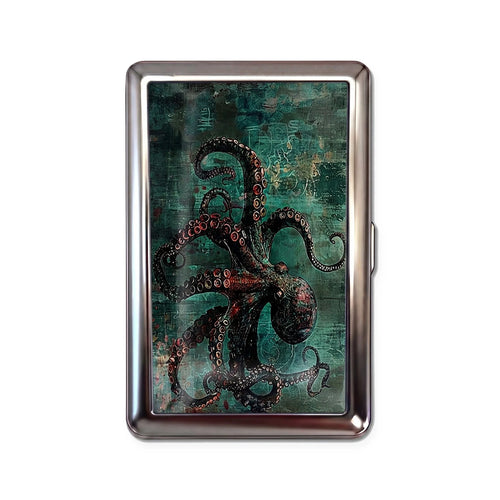 Porte-cartes en métal Kraken