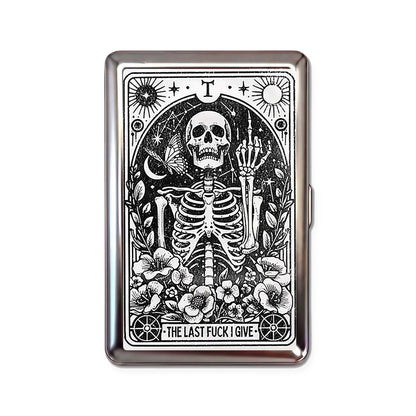 Porte-cartes en métal Last F*ck Tarot