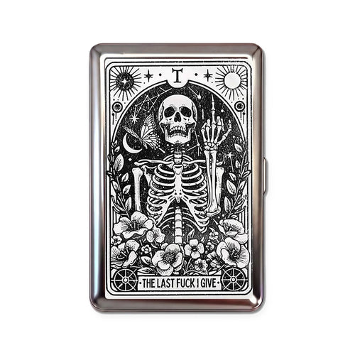 Porte-cartes en métal Last F*ck Tarot