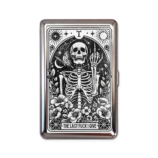Porte-cartes en métal Last F*ck Tarot