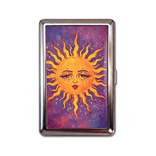 Porte-cartes en métal Midnight Sun, taille Large
