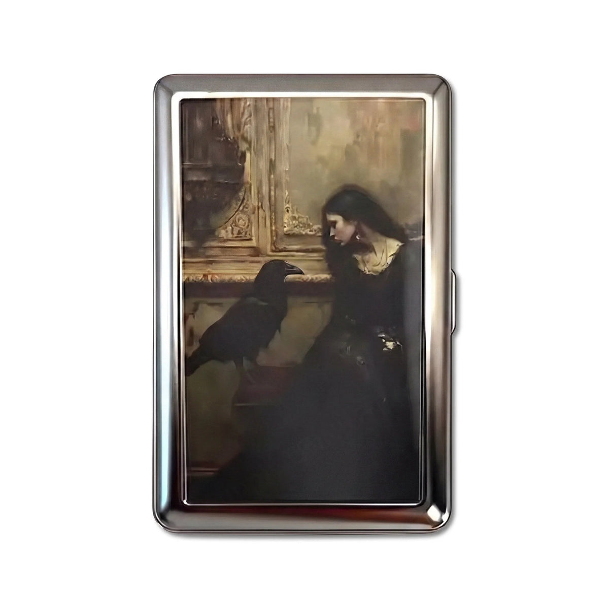 Porte-cartes en métal Nevermore