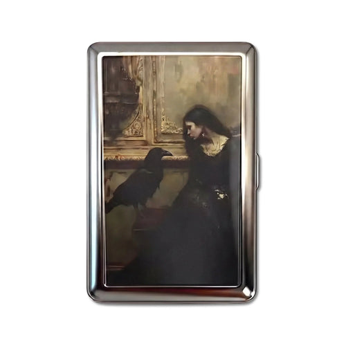 Porte-cartes en métal Nevermore