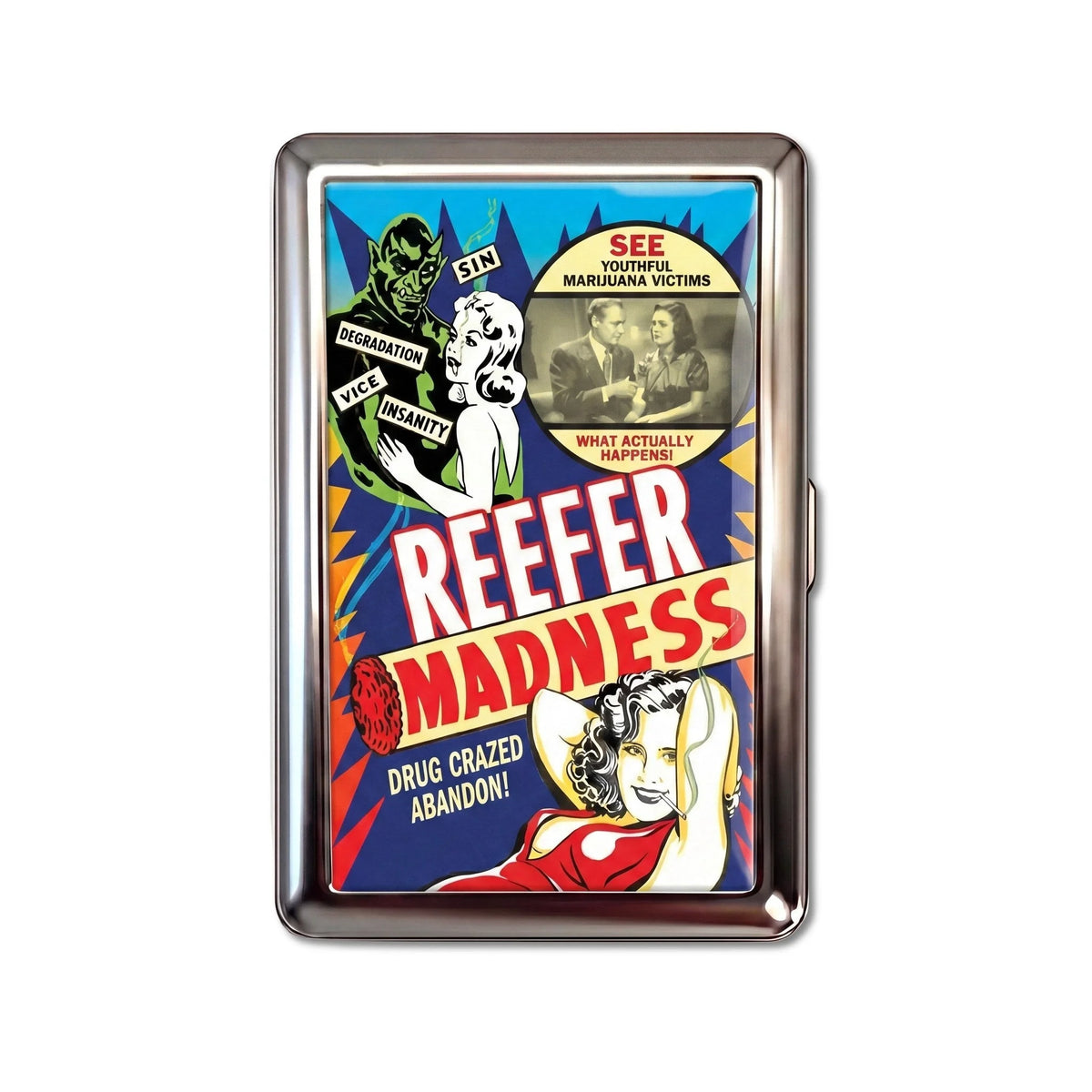 Porte-cartes en métal Reefer Madness
