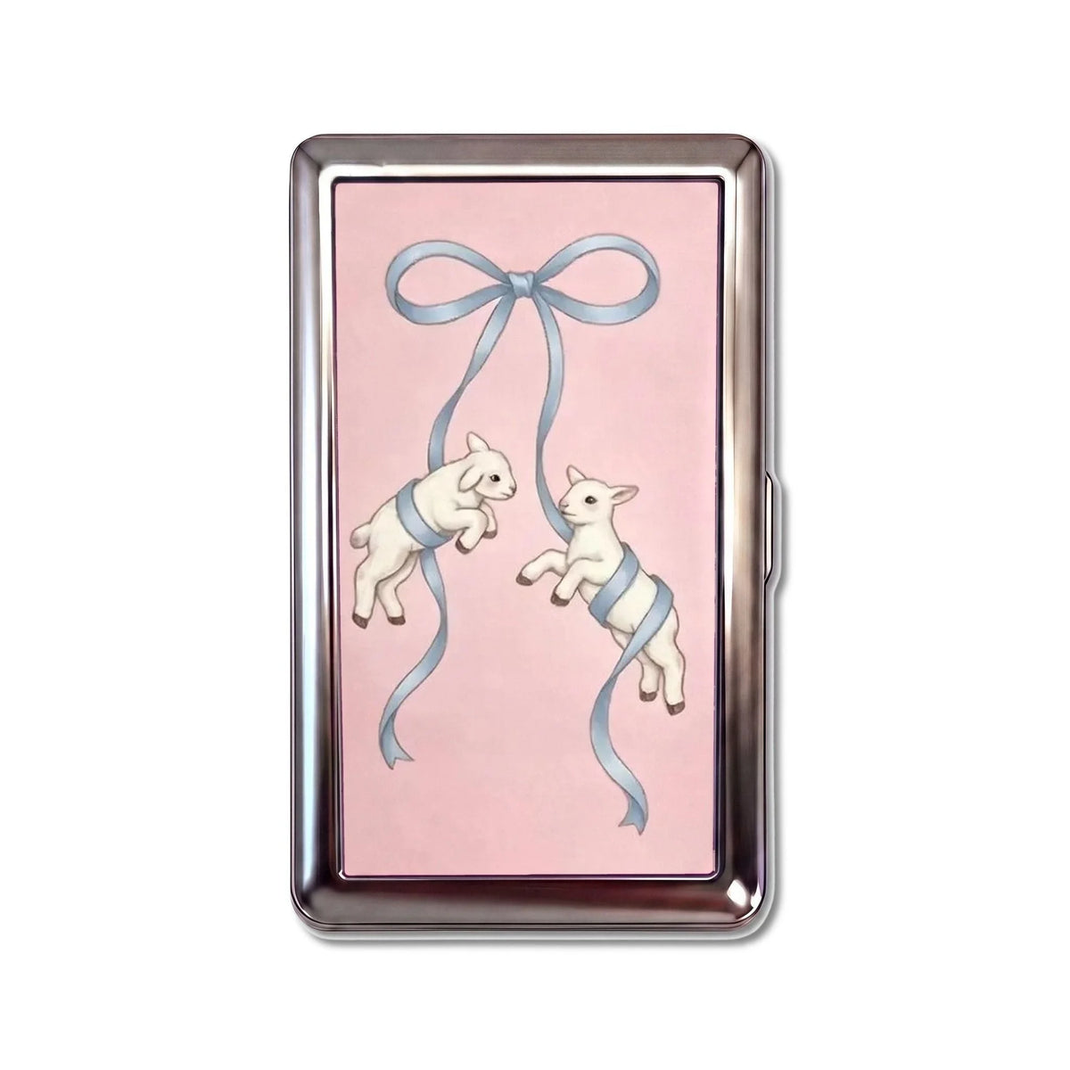Porte-cartes en métal Ribbon Lambs, taille Standard