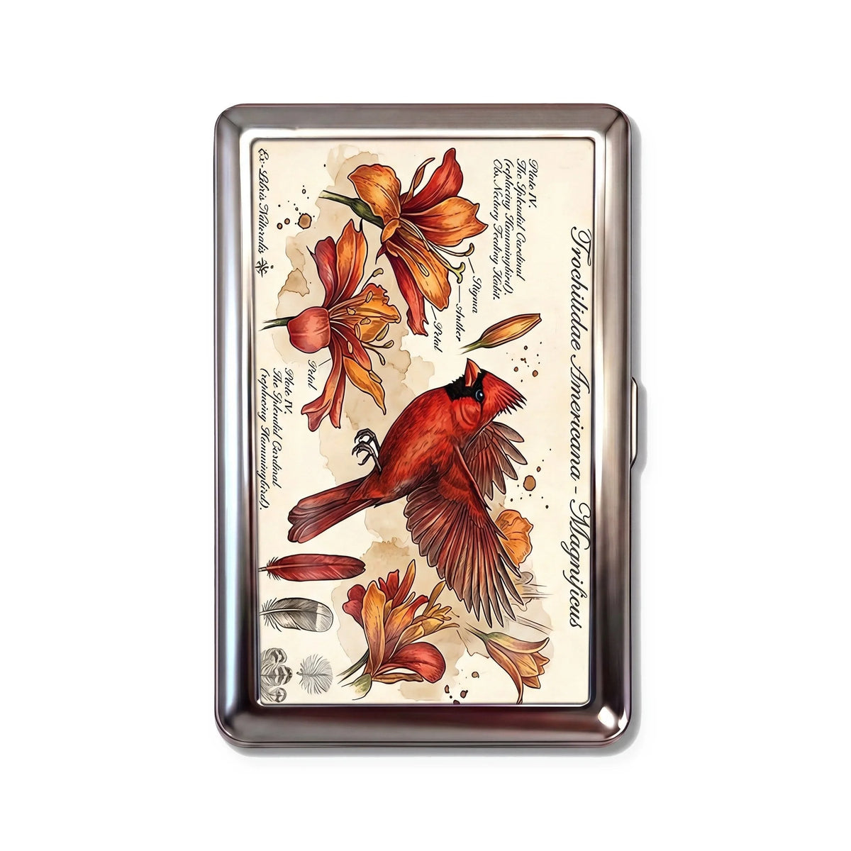 Porte-cartes en métal Splendid Cardinal