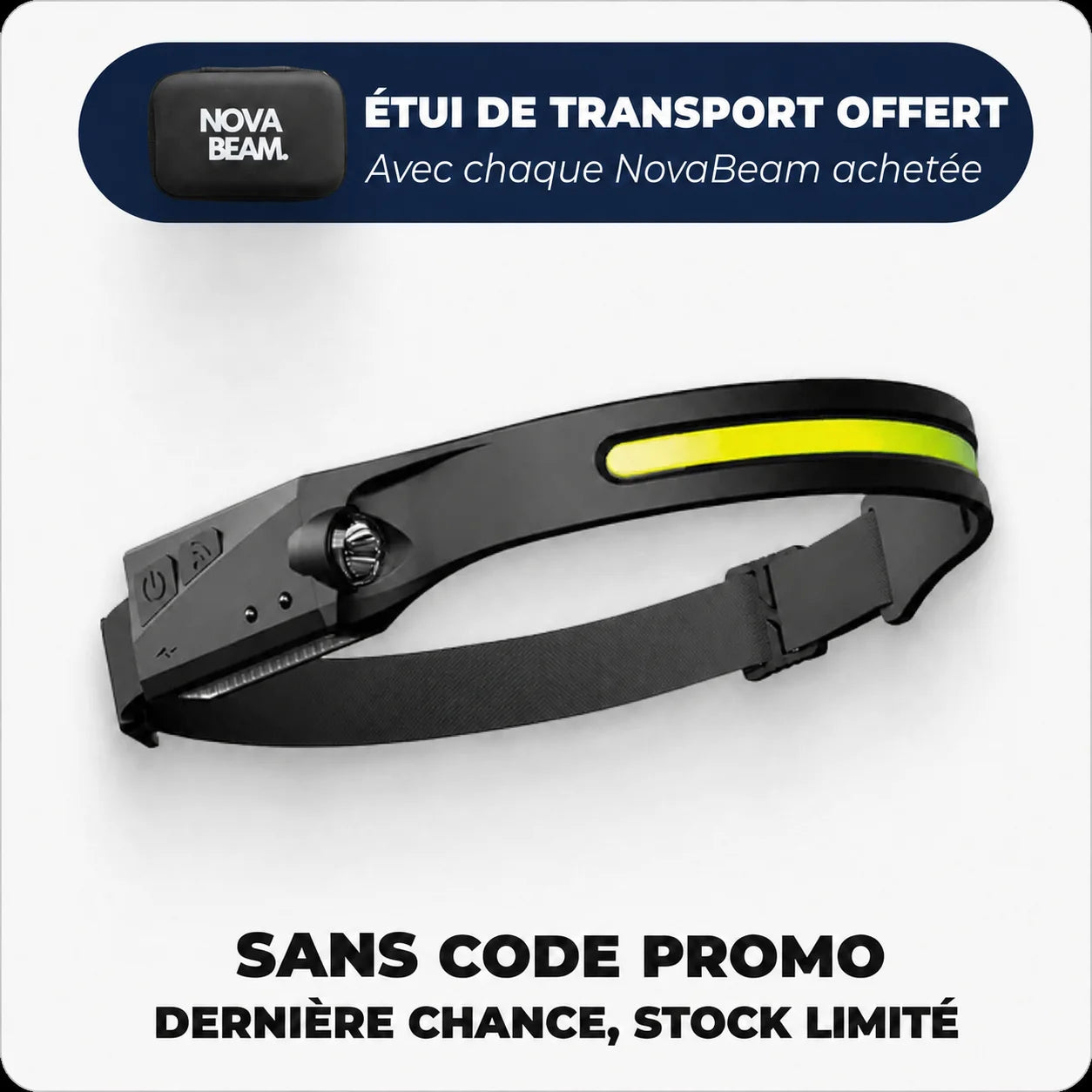 Étui de transport offert avec chaque NovaBeam